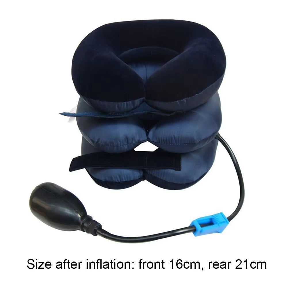 Transform Your Comfort with the Inflatable Neck Stretcher Support - 3 Tubes for Ultimate Stress Relief and Relaxation at Home or Office
