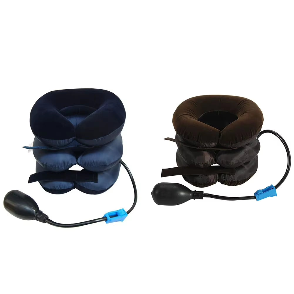 Transform Your Comfort with the Inflatable Neck Stretcher Support - 3 Tubes for Ultimate Stress Relief and Relaxation at Home or Office